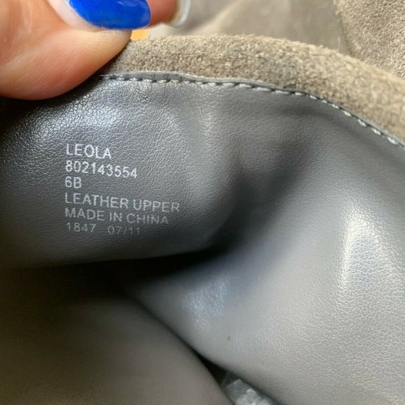Ralph Lauren Women Grey Heel Boots Zip Up … - Picture 3 of 7